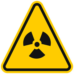Radiation warning sign