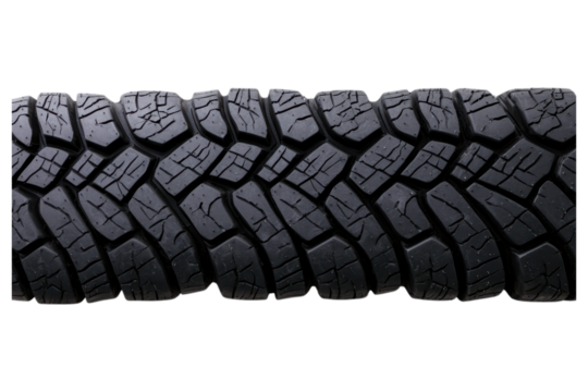 Bold black tire track pattern with rugged texture, perfect for designs