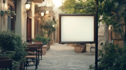  outdoor sign for a tea room 
