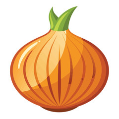 Onions isolated on white background