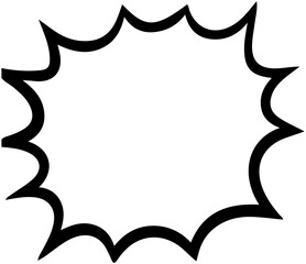 Explosion Comic Bubble
