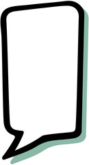 Speech bubble vertical
