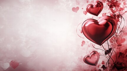 valentine background with empty space for text pink background