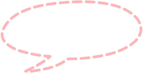 Dashed speech bubble