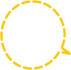 Dashed speech bubble