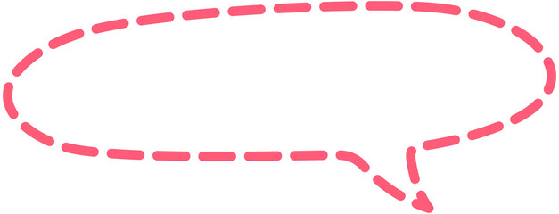 Dashed speech bubble 