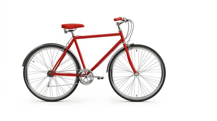 Fototapeta premium bicycle, bike, isolated, wheel, sport, cycle, white, pedal, vintage, cycling, transport, illustration, old, black, vehicle, mountain, transportation, ride, red, vector, frame, race, gear, retro, sport