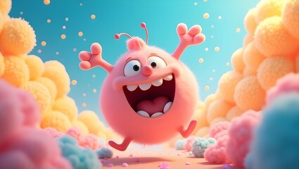 How a modern cartoon character is rendered with the help of artificial intelligence