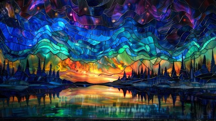 Colorful abstract background. Computer generated 3D photo rendering illustration.