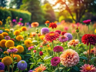 Vibrant Blooms: A Documentary View of a Community Flower Garden