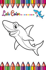 Adorable Hammerhead Shark Coloring Page for Kids - Fun and Printable Marine Animal Outline for Creative Learning