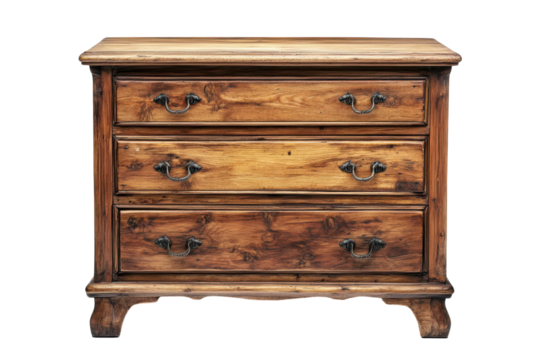 Stylish Chest of Drawers Isolated on transparent Background for Modern Home Decor Ideas