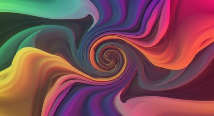 Abstract Swirl of Colors: A captivating abstract design featuring a mesmerizing swirl of vibrant colors, creating a sense of depth and movement.