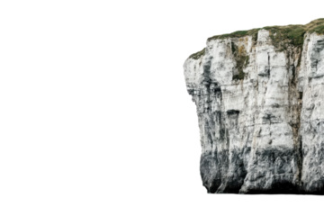 Beautiful isolated cliffs by the sea showcasing their unique geological features