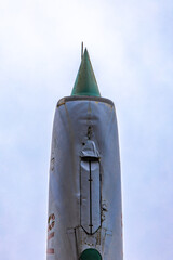 Old Soviet MIG 21 combat fighter, Cold War in Europe in Gdynia