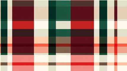 Obraz premium Green red square Christmas style fine pattern. 
