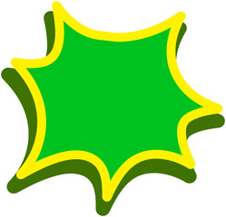 Color arrow cartoon icon