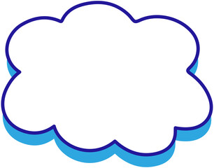 Cloud Comic Bubble Chat
