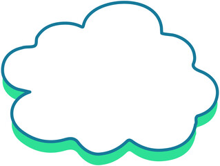 Cloud Comic Bubble Chat
