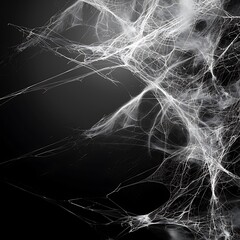 Cracked glass on a black background. Close-up image.