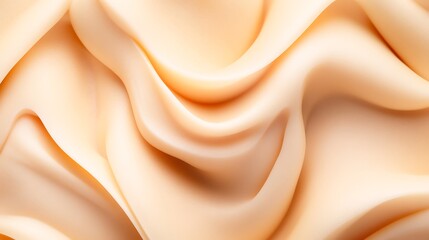 Obraz premium Smooth creamy beige textured swirls background