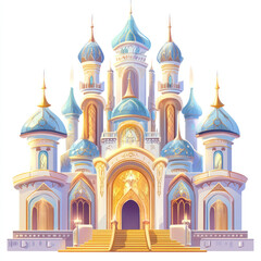 Fototapeta premium Whimsical Colorful Fantasy Palace