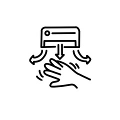 Hand dryer icon