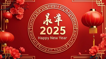 Naklejka premium A lively red background that embodies joy and prosperity for the Chinese New Year festivities, generative ai 