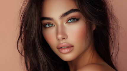 Fototapeta premium Perfect woman face. Beauty concept