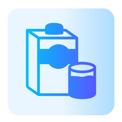 Milk gradient icon