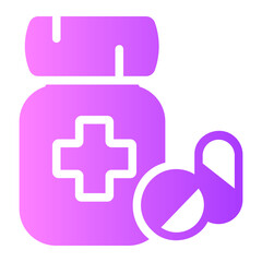 Pills Bottle gradient icon
