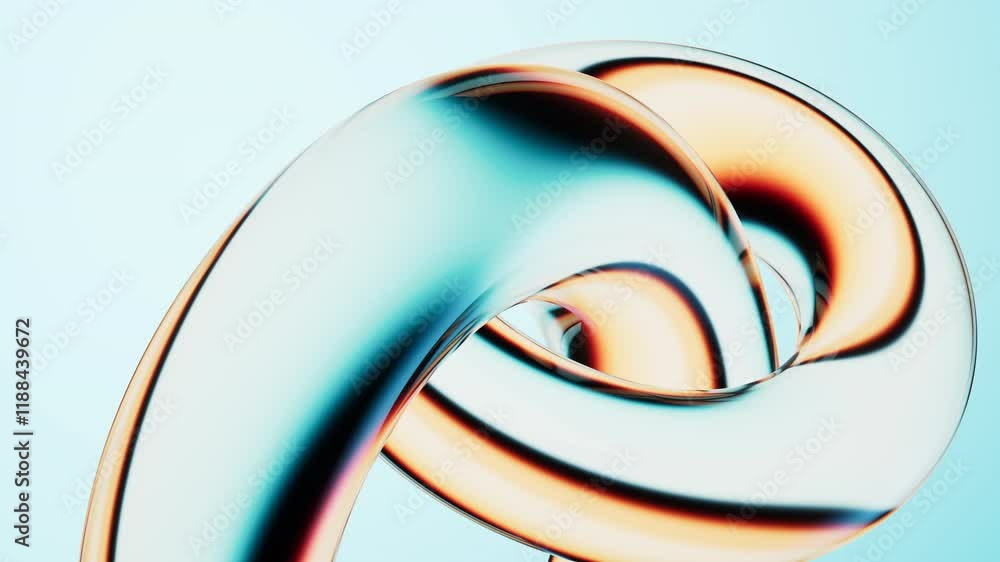 Poster abstract colorful gradient glass background with smooth transitions of color, 3d rendering.