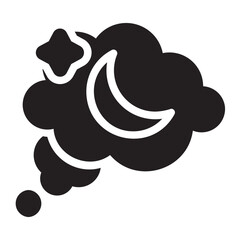 Dreaming glyph icon