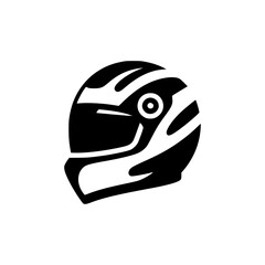 racing helmet safety protection logo vector illustration template design