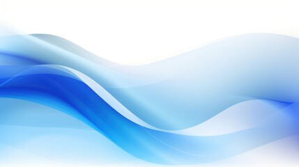 Obraz premium Abstract Blue Wave Background Design: Serene Flowing Curves and Gentle Hues