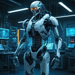 Combat Robot in Laboratory