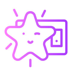 Night Lamp gradient icon