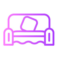 sofa gradient icon