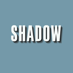 shadow font effect. vector file design. easy to edit text