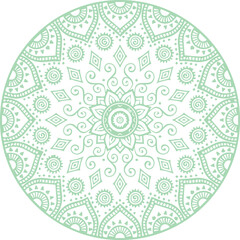 Beautiful flower art and mandala vector design