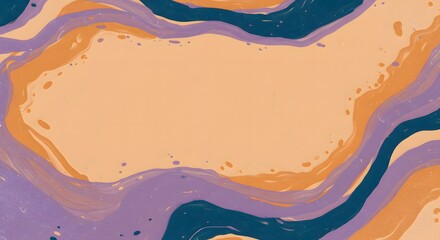 Obraz premium Abstract Fluid Marble Background with Earthy Tones