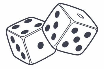 dice on white