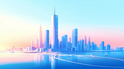 modern city skyline