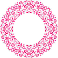 Beautiful flower art and mandala vector design
