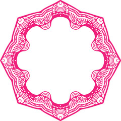 Beautiful flower art and mandala vector design