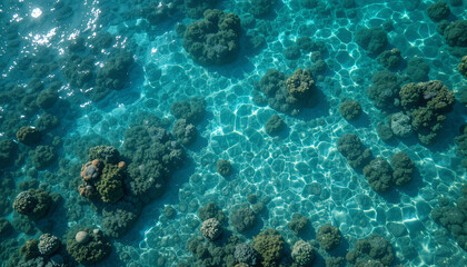 surface in the lagoon sea