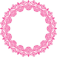 Beautiful flower art and mandala vector design