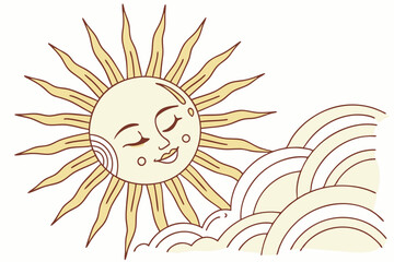 sun with a smile