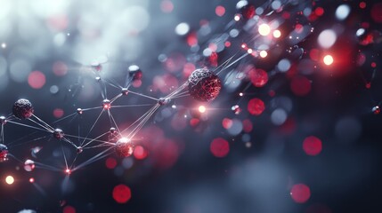 Abstract Network of Connected Spheres: A Digital Visualization of Interconnectivity