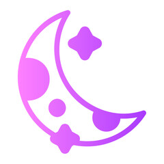 Moon gradient icon